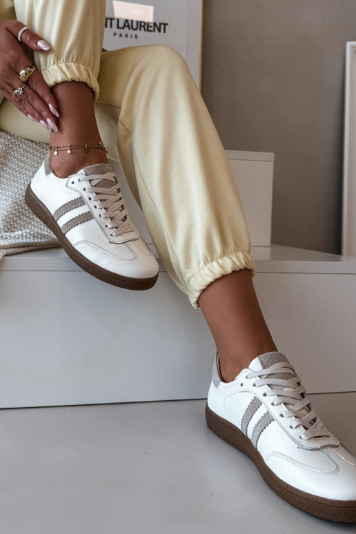 Zazoo N1068 Āda Zems Sneakers modeļa apavi Sieviešu smilšu krāsas