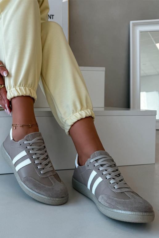 Zazoo N1068 Āda Zems Sneakers modeļa apavi Sieviešu smilšu krāsas