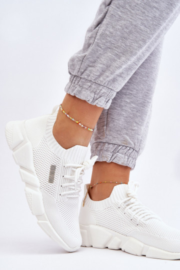 Sieviešu Gaisma Sneakers modeļa apavi Memory Foam System Big Star JJ274268 baltas krāsas