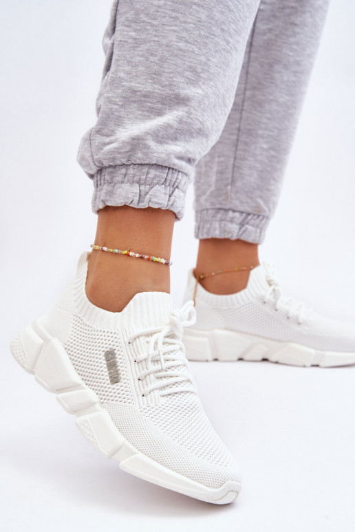 Sieviešu Gaisma Sneakers modeļa apavi Memory Foam System Big Star JJ274268 baltas krāsas