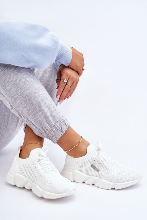 Sieviešu Gaisma Sneakers modeļa apavi Memory Foam System Big Star JJ274268 baltas krāsas