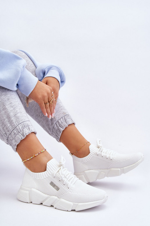 Sieviešu Gaisma Sneakers modeļa apavi Memory Foam System Big Star JJ274268 baltas krāsas