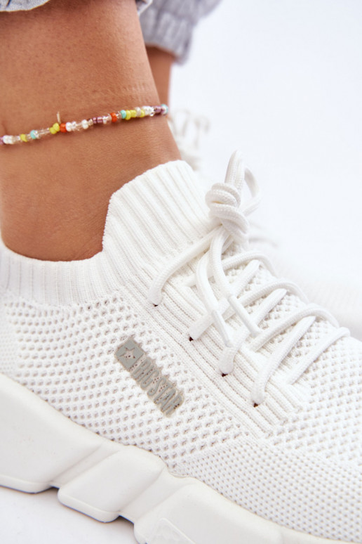 Sieviešu Gaisma Sneakers modeļa apavi Memory Foam System Big Star JJ274268 baltas krāsas