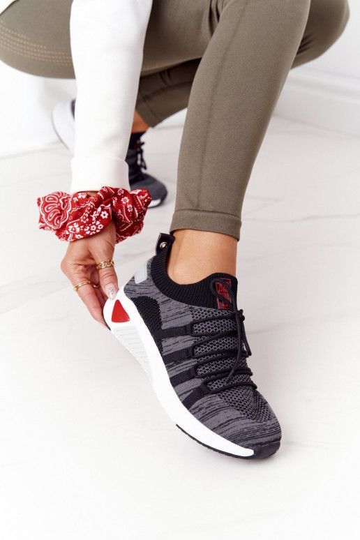 Sieviešu Sportiska stila apavi Memory Foam Big Star HH274532 pelēkas krāsas