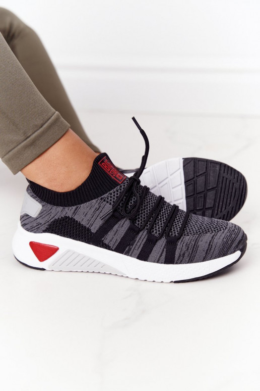 Sieviešu Sportiska stila apavi Memory Foam Big Star HH274532 pelēkas krāsas