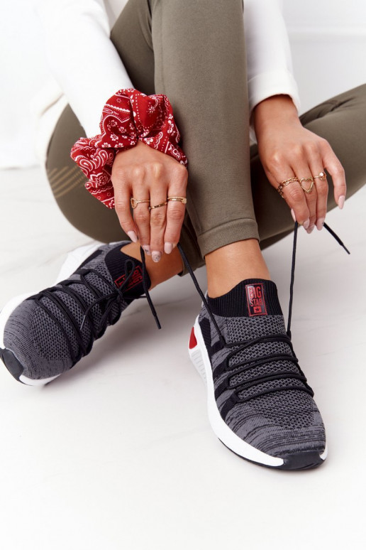 Sieviešu Sportiska stila apavi Memory Foam Big Star HH274532 pelēkas krāsas