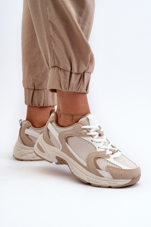 sporta apavi Sneakers modeļa apavi Sieviešu smilšu krāsas Kildia