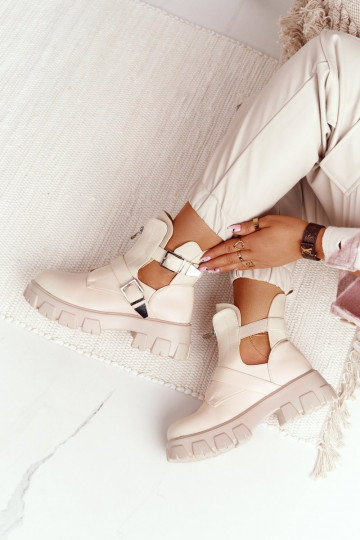 Sieviešu zābaki ar platformu smilšu krāsas Cosmic Love 2