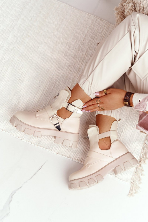 Sieviešu zābaki ar platformu smilšu krāsas Cosmic Love