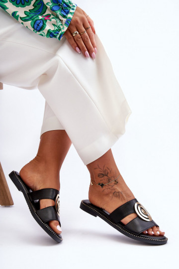 Stilīgasrnas čības Ar spoguļa apdari melnas krāsas Deep Breath 2