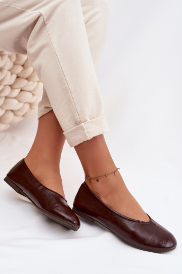 Lakotas balerīnas no eko ādas CzekoladoIne Selanora