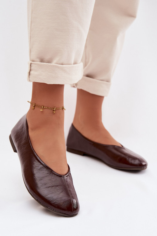 Lakotas balerīnas no eko ādas CzekoladoIne Selanora