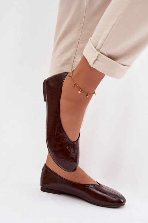 Lakotas balerīnas no eko ādas CzekoladoIne Selanora