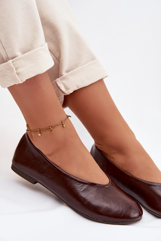 Lakotas balerīnas no eko ādas CzekoladoIne Selanora