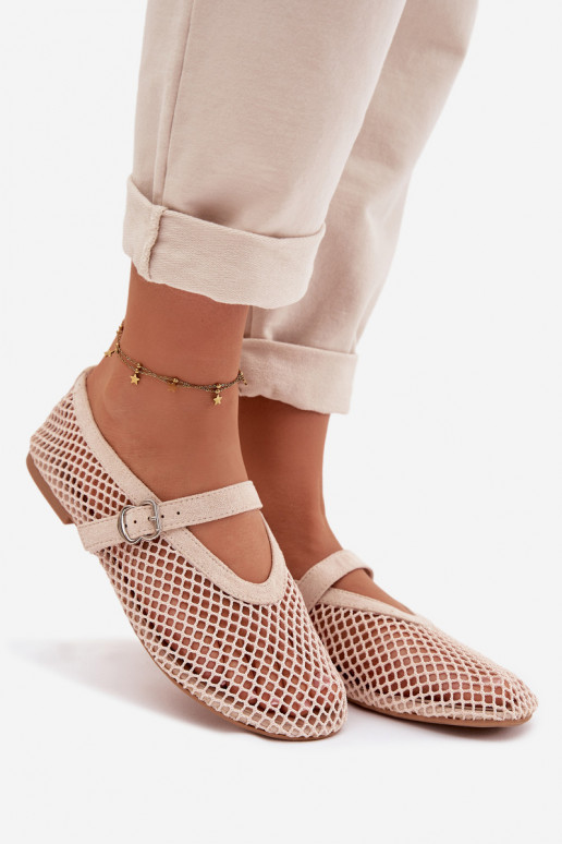 Tīkls Balerīnas ar siksniņām Ziloņkaula krāsas Pherina