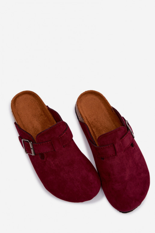 Čības Tukšas Sieviešu ar sprādzēm bordo krāsas Delirisse