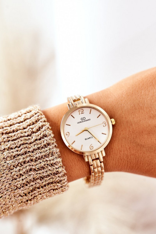 Sieviešu pulkstenis Uz rokassprādzes Giorgio&Dario Zelta krāsas