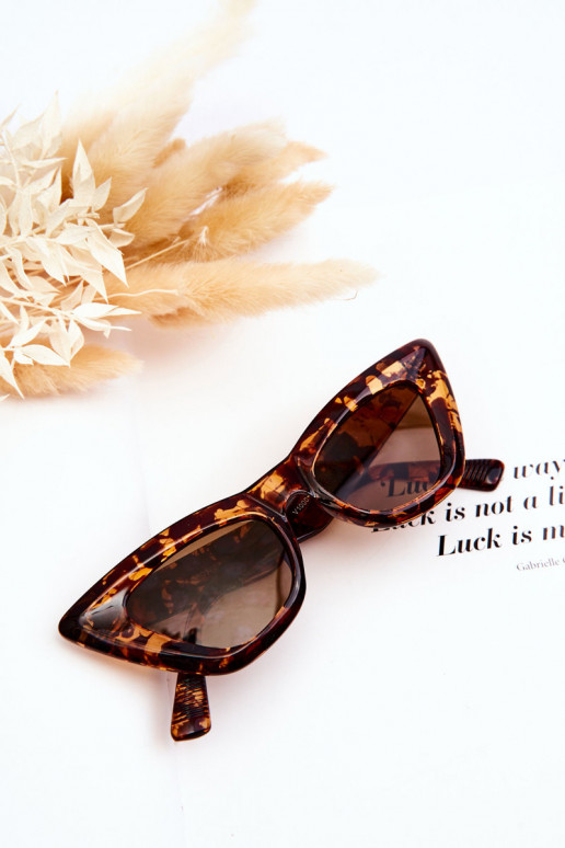 Sieviešu Saulesbrilles Kaķa acs V100045 brūnas krāsas