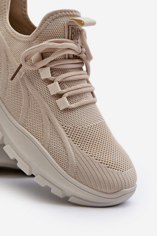 Sneakers modeļa apavi Vīriešiem HI-POLY SYSTEM Big Star NN174469 smilšu krāsas