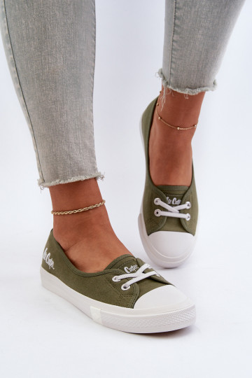 Sporta apavi sieviešu puszābaki Lee Cooper LCIN-24-31-2729 Zaļas krāsas