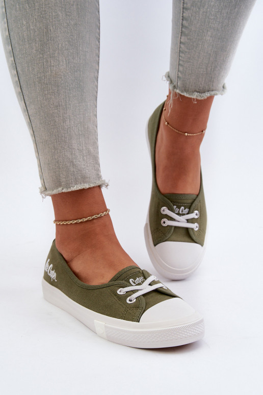 Sporta apavi sieviešu puszābaki Lee Cooper LCIN-24-31-2729 Zaļas krāsas