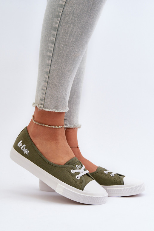 Sporta apavi sieviešu puszābaki Lee Cooper LCIN-24-31-2729 Zaļas krāsas