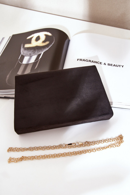 Soma Tā irza rokassomiņa Ar greznu Heartsm Eko zamšādaoIna Melnas krāsas Evilinas