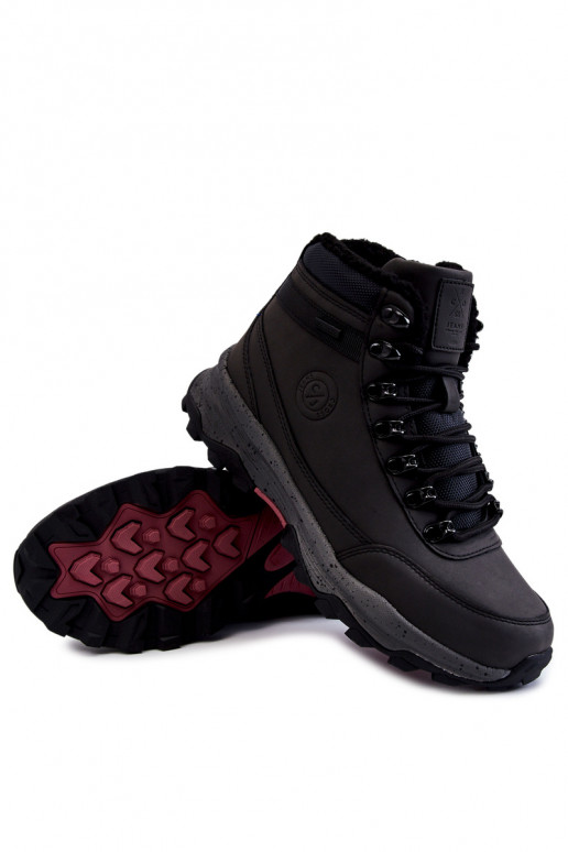 Vīriešiem Siltināti pārgājienu zābaki Cross Jeans KK1R4027C melnas krāsas