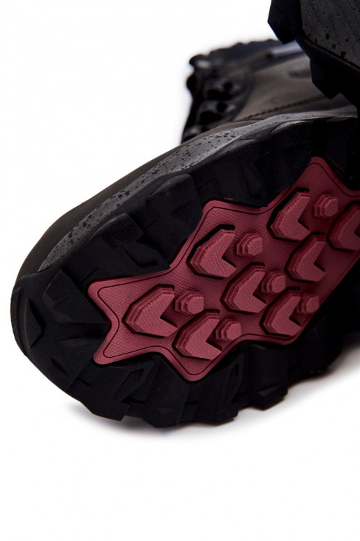 Vīriešiem Siltināti pārgājienu zābaki Cross Jeans KK1R4027C melnas krāsas