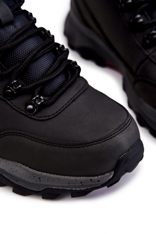 Vīriešiem Siltināti pārgājienu zābaki Cross Jeans KK1R4027C melnas krāsas