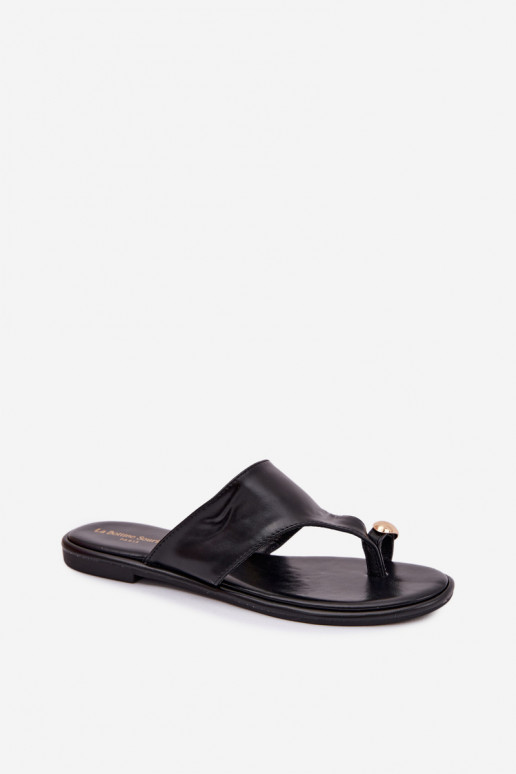 Čības Sieviešu dzīvoklis Eko Āda Ze Zelta krāsasm Detalem melnas krāsas Lavessa