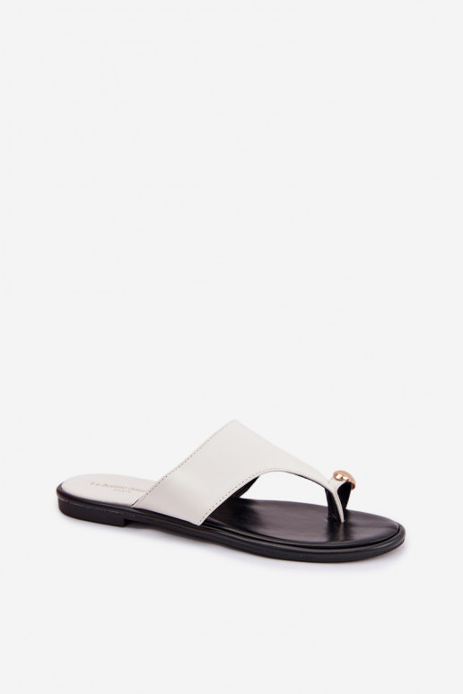 Čības Sieviešu dzīvoklis Eko Āda Ze Zelta krāsasm Detalem baltas krāsas Lavessa