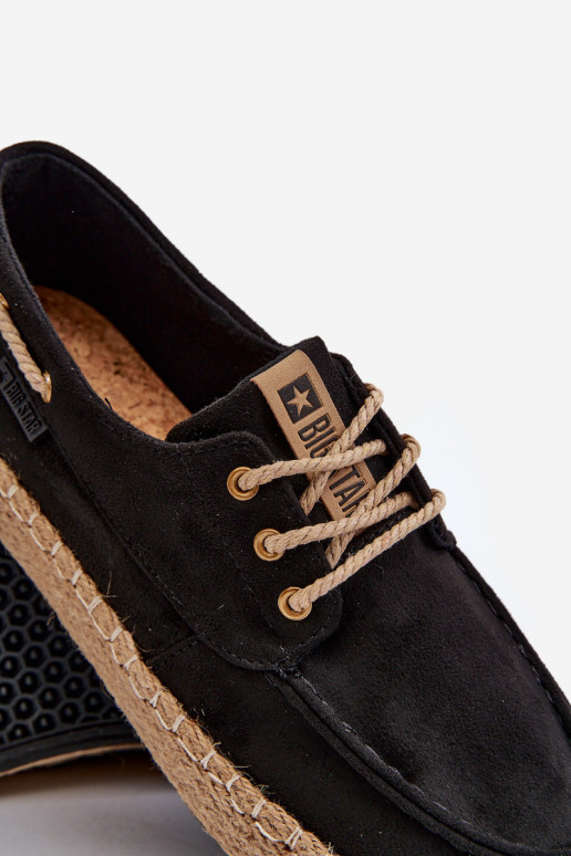 espadrilles Vīriešiem šņorējami Big Star NN174051 melnas krāsas