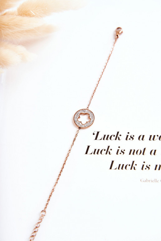 Sieviešu Aproce Slavenība Zieds I Rhinestones Zelta krāsas