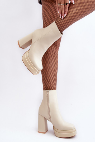 Sieviešu Sieviešu puszābaki Augstajā amatā Un platforma Ziloņkaula krāsas Sandstra 2