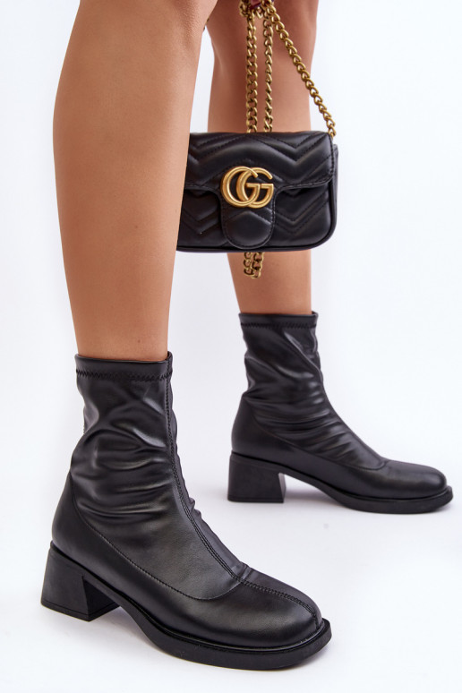 Sieviešu puszābaki Uz Zema Papēža melnas krāsas Aphroteia