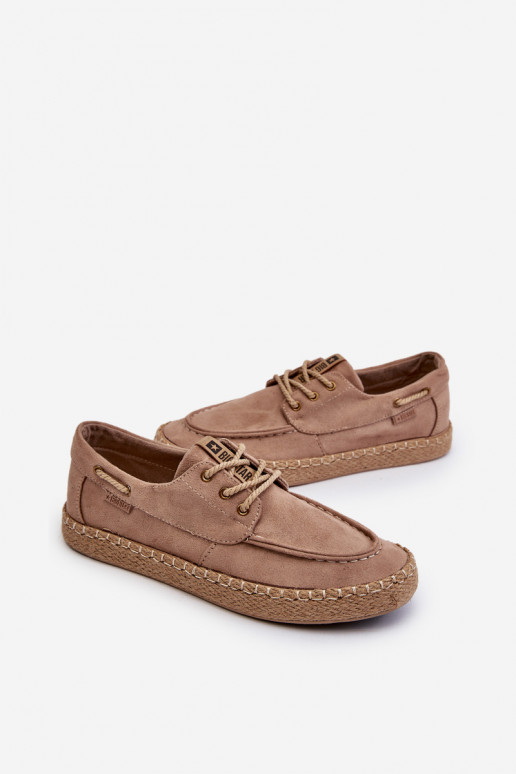 espadrilles Vīriešiem šņorējami Big Star NN174054 smilšu krāsas