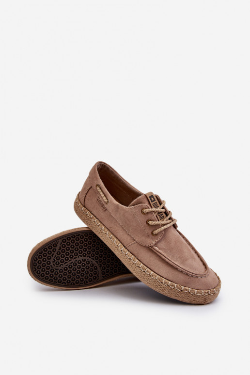 espadrilles Vīriešiem šņorējami Big Star NN174054 smilšu krāsas