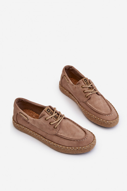 espadrilles Vīriešiem šņorējami Big Star NN174054 smilšu krāsas