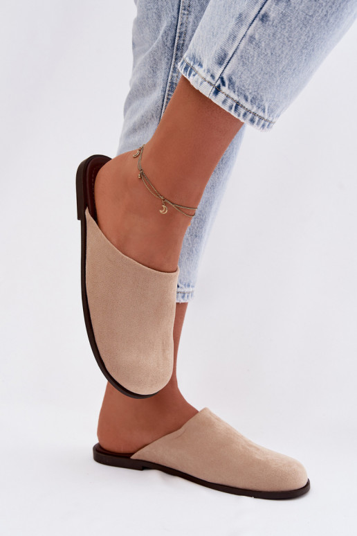 Čības Sieviešu dzīvoklisEko zamšādau smilšu krāsas Veronelle