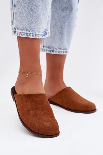 Čības Sieviešu dzīvoklisEko zamšādau brūnas krāsas Veronelle 2