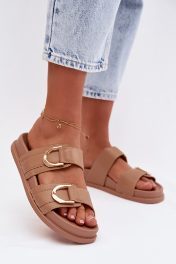 Eko Čibas no dabīgas ādas Sieviešu Ar svītrām smilšu krāsas Rosinessa 2