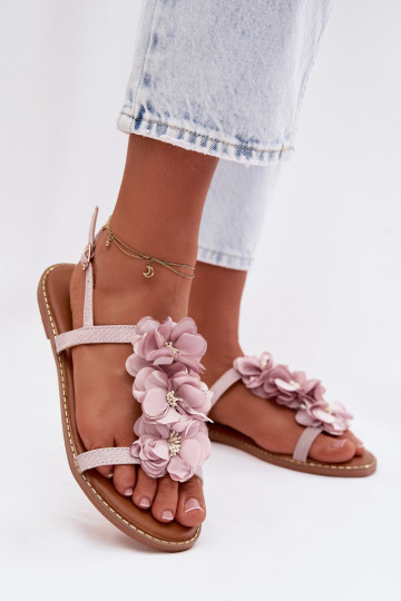 līdzenas zoles basenes Ar greznui Ziedskami Violeta krāsa Noemia