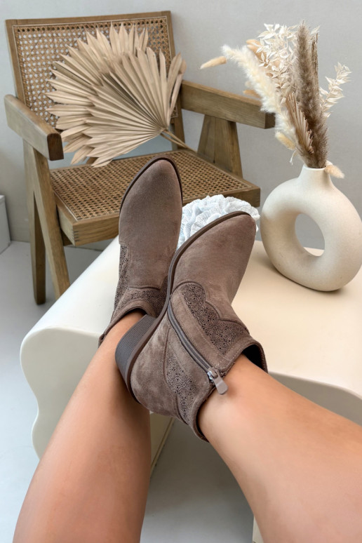 Zābaki Sieviešu ar papēdi S.Barski HY61-8013 brūnas krāsas