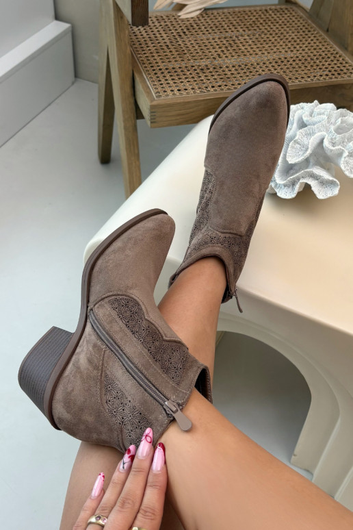 Zābaki Sieviešu ar papēdi S.Barski HY61-8013 brūnas krāsas