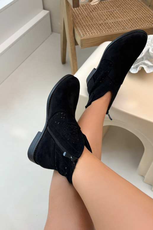 Zābaki Sieviešu ar platiem papēžiem S.Barski HY61-8026 melnas krāsas