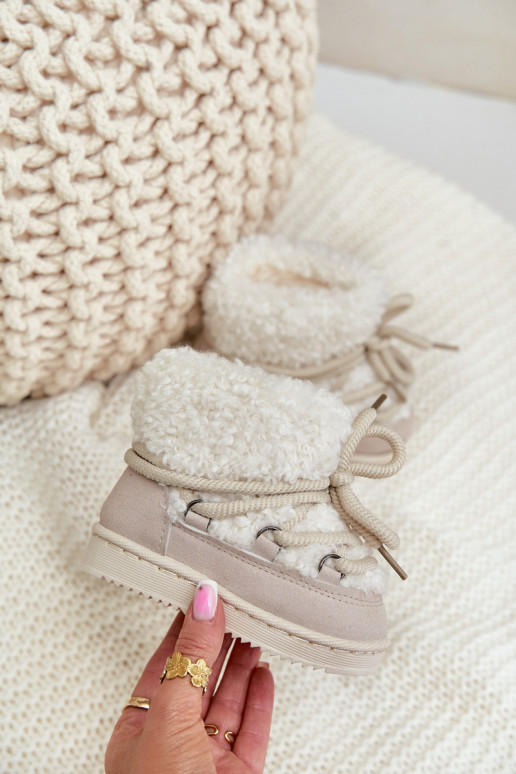 silti Sieviešu puszābaki sniega apavi Bērnu apavi šņorējami smilšu krāsas Asija