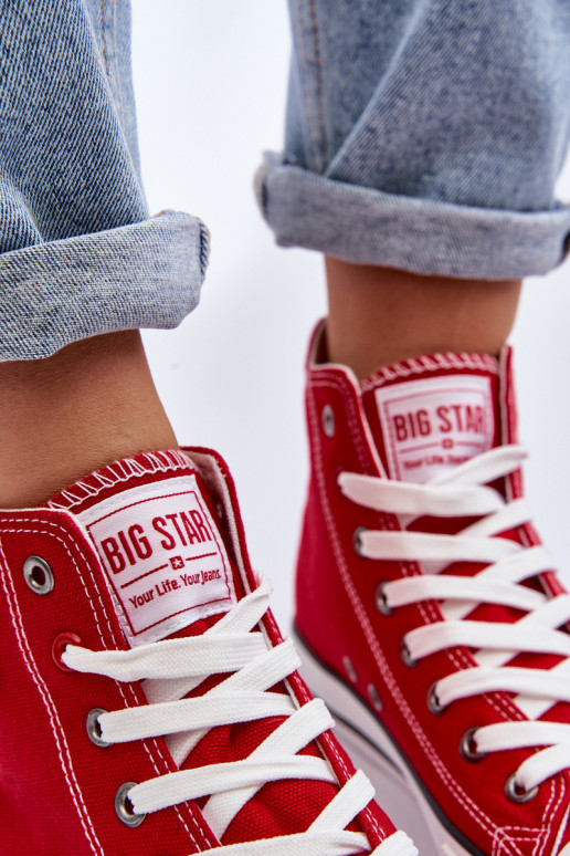 Sieviešu Klasiska modeļa tõmblukuga Big Star T274024 sarkanas krāsas