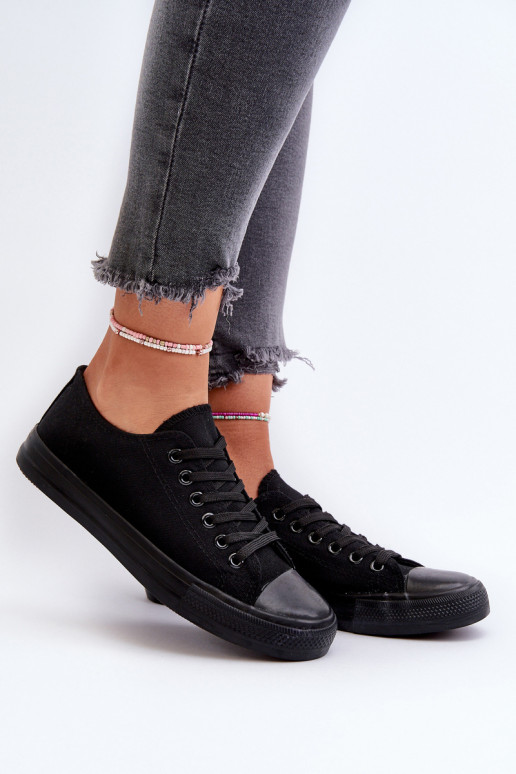 Klasiski sporta apavi Zems melnas krāsas Caelira