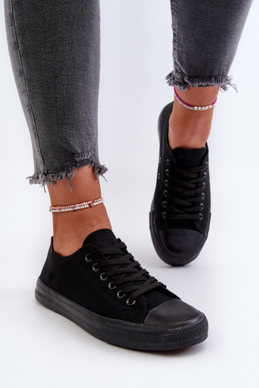 Klasiski sporta apavi Zems melnas krāsas Caelira